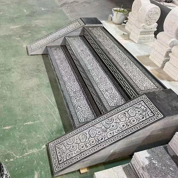 庭院青石祥云踏步石臺階